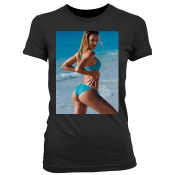 Candice Swanepoel Women's Junior Cut Crewneck T-Shirt