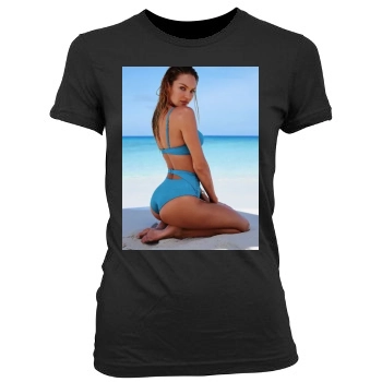 Candice Swanepoel Women's Junior Cut Crewneck T-Shirt