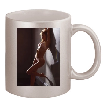 Candice Swanepoel 11oz Metallic Silver Mug