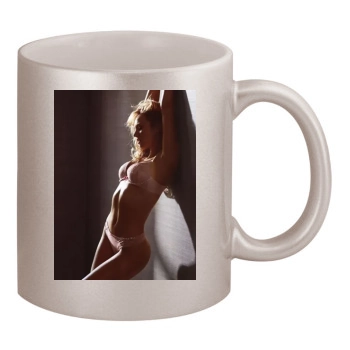 Candice Swanepoel 11oz Metallic Silver Mug