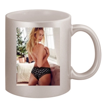 Candice Swanepoel 11oz Metallic Silver Mug