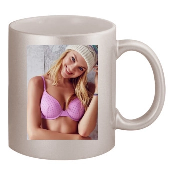 Candice Swanepoel 11oz Metallic Silver Mug