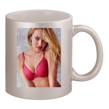 Candice Swanepoel 11oz Metallic Silver Mug