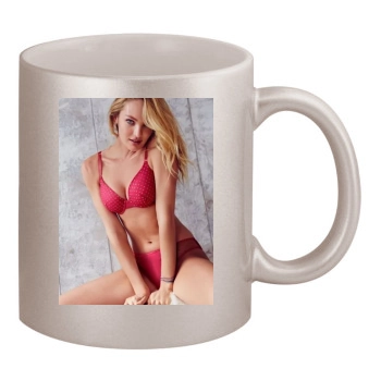 Candice Swanepoel 11oz Metallic Silver Mug