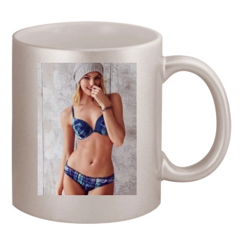 Candice Swanepoel 11oz Metallic Silver Mug