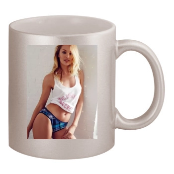 Candice Swanepoel 11oz Metallic Silver Mug