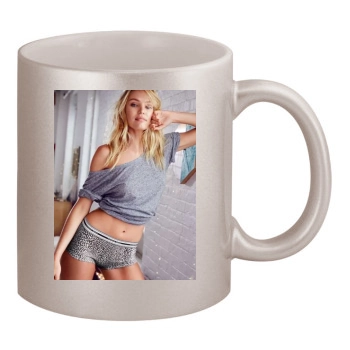 Candice Swanepoel 11oz Metallic Silver Mug