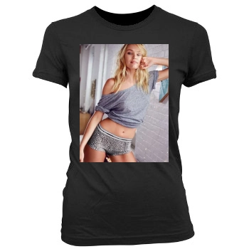 Candice Swanepoel Women's Junior Cut Crewneck T-Shirt