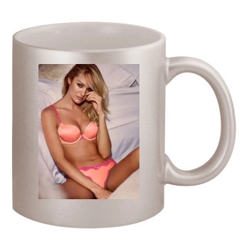 Candice Swanepoel 11oz Metallic Silver Mug