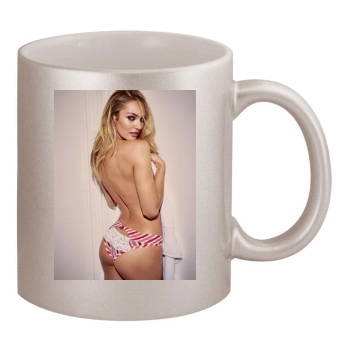 Candice Swanepoel 11oz Metallic Silver Mug