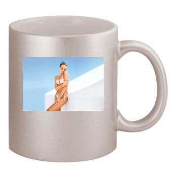 Candice Swanepoel 11oz Metallic Silver Mug