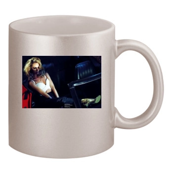 Candice Swanepoel 11oz Metallic Silver Mug