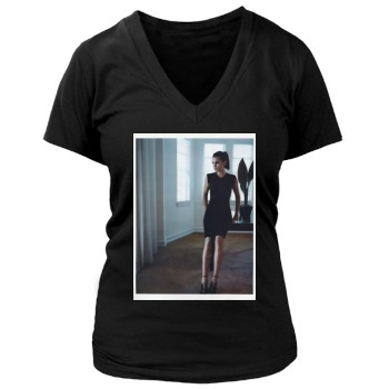 Cindy Crawford Women's Deep V-Neck TShirt