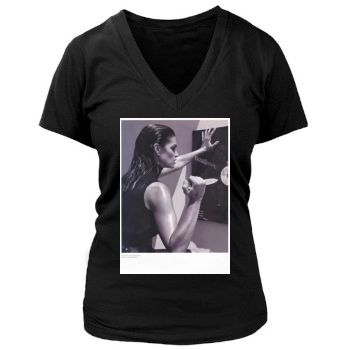 Cindy Crawford Women's Deep V-Neck TShirt