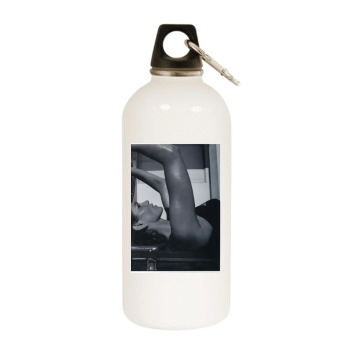 Cindy Crawford White Water Bottle With Carabiner