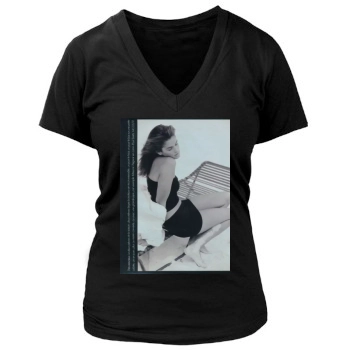 Cindy Crawford Women's Deep V-Neck TShirt