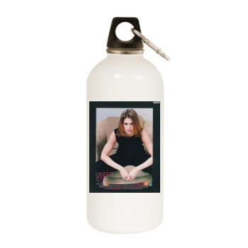 Cindy Crawford White Water Bottle With Carabiner