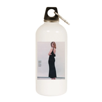 Cindy Crawford White Water Bottle With Carabiner