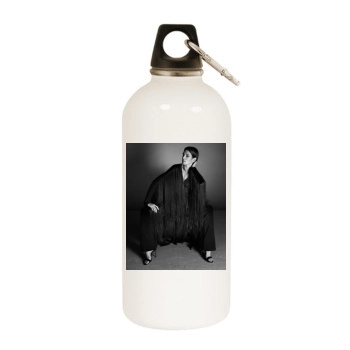 Cindy Crawford White Water Bottle With Carabiner