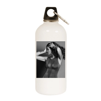 Cindy Crawford White Water Bottle With Carabiner