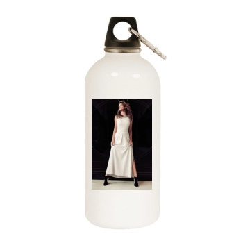 Cindy Crawford White Water Bottle With Carabiner