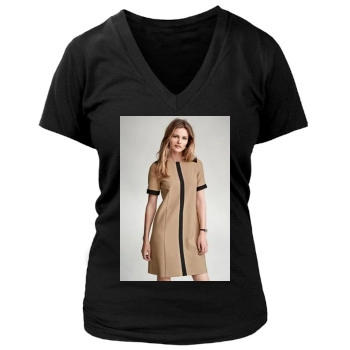 Edita Vilkeviciute Women's Deep V-Neck TShirt