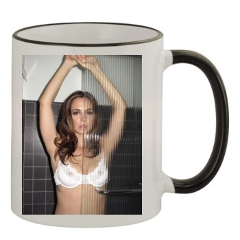 Eliza Dushku 11oz Colored Rim & Handle Mug