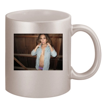 Eliza Dushku 11oz Metallic Silver Mug