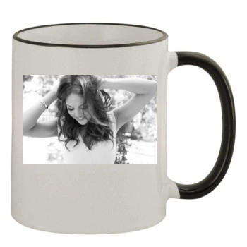 Elizabeth Gillies 11oz Colored Rim & Handle Mug