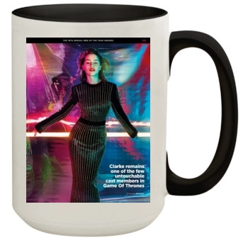 Emilia Clarke 15oz Colored Inner & Handle Mug