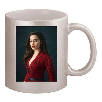 Emilia Clarke 11oz Metallic Silver Mug