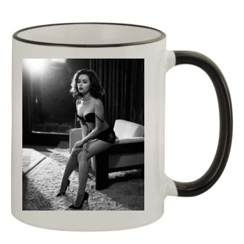 Emilia Clarke 11oz Colored Rim & Handle Mug