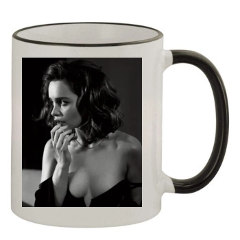 Emilia Clarke 11oz Colored Rim & Handle Mug