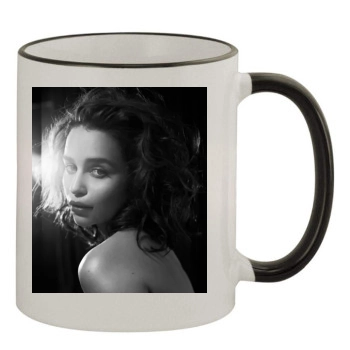 Emilia Clarke 11oz Colored Rim & Handle Mug