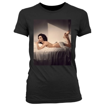 Emilia Clarke Women's Junior Cut Crewneck T-Shirt