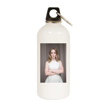 Emily Blunt White Water Bottle With Carabiner