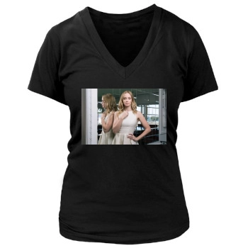 Emily Blunt Women's Deep V-Neck TShirt