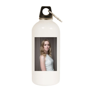 Emily Blunt White Water Bottle With Carabiner