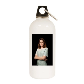 Emily Blunt White Water Bottle With Carabiner