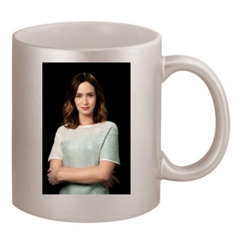 Emily Blunt 11oz Metallic Silver Mug