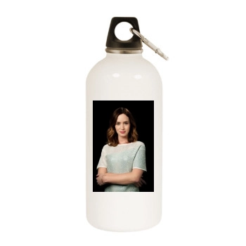 Emily Blunt White Water Bottle With Carabiner