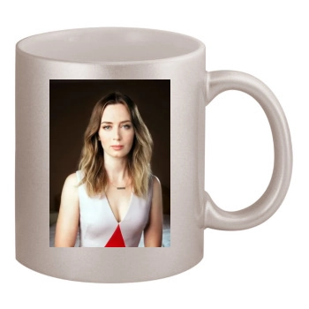 Emily Blunt 11oz Metallic Silver Mug