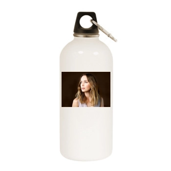 Emily Blunt White Water Bottle With Carabiner