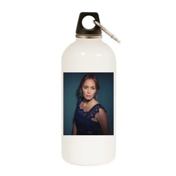 Emily Blunt White Water Bottle With Carabiner