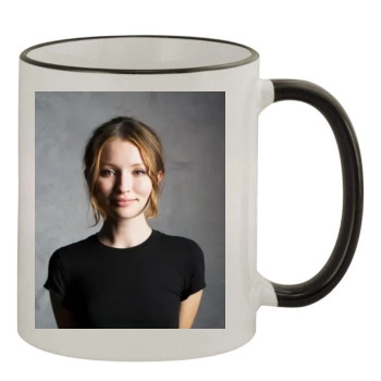 Emily Browning 11oz Colored Rim & Handle Mug