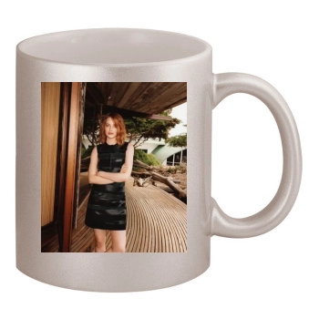 Emma Stone 11oz Metallic Silver Mug