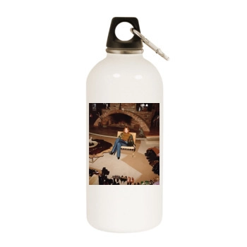 Emma Stone White Water Bottle With Carabiner