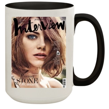 Emma Stone 15oz Colored Inner & Handle Mug