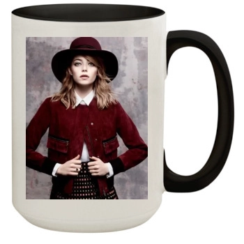 Emma Stone 15oz Colored Inner & Handle Mug