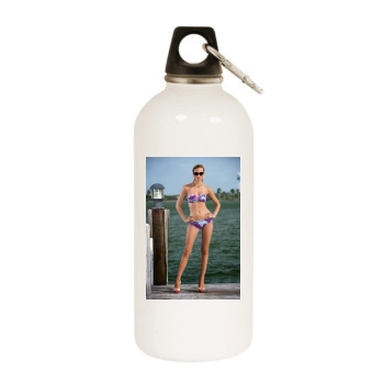 Fabiana Semprebom White Water Bottle With Carabiner